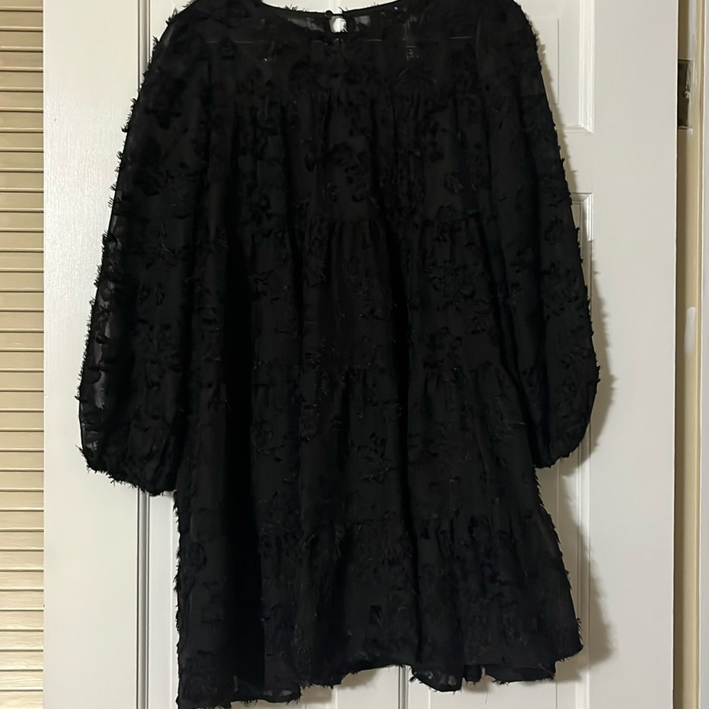 Flowy black dress